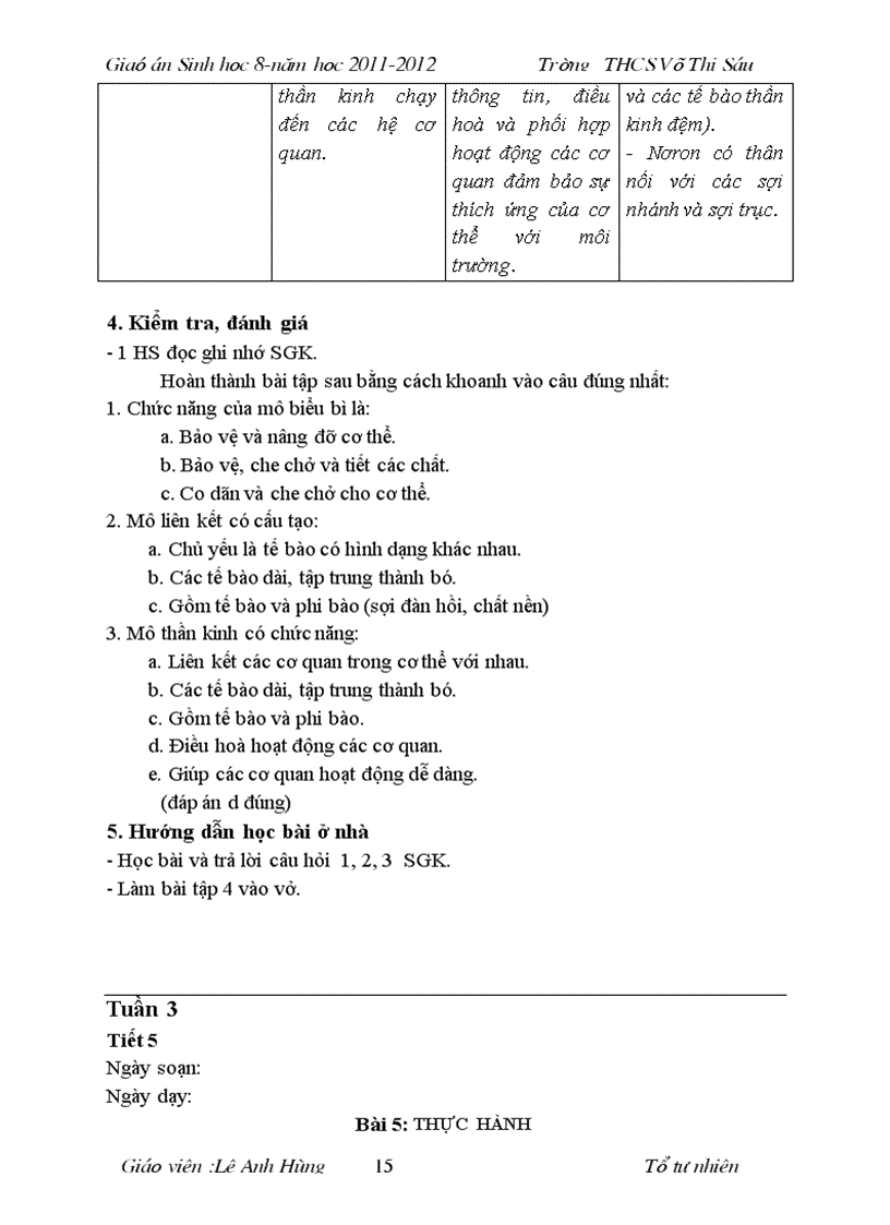 image for page Giao an sinh hoc 8