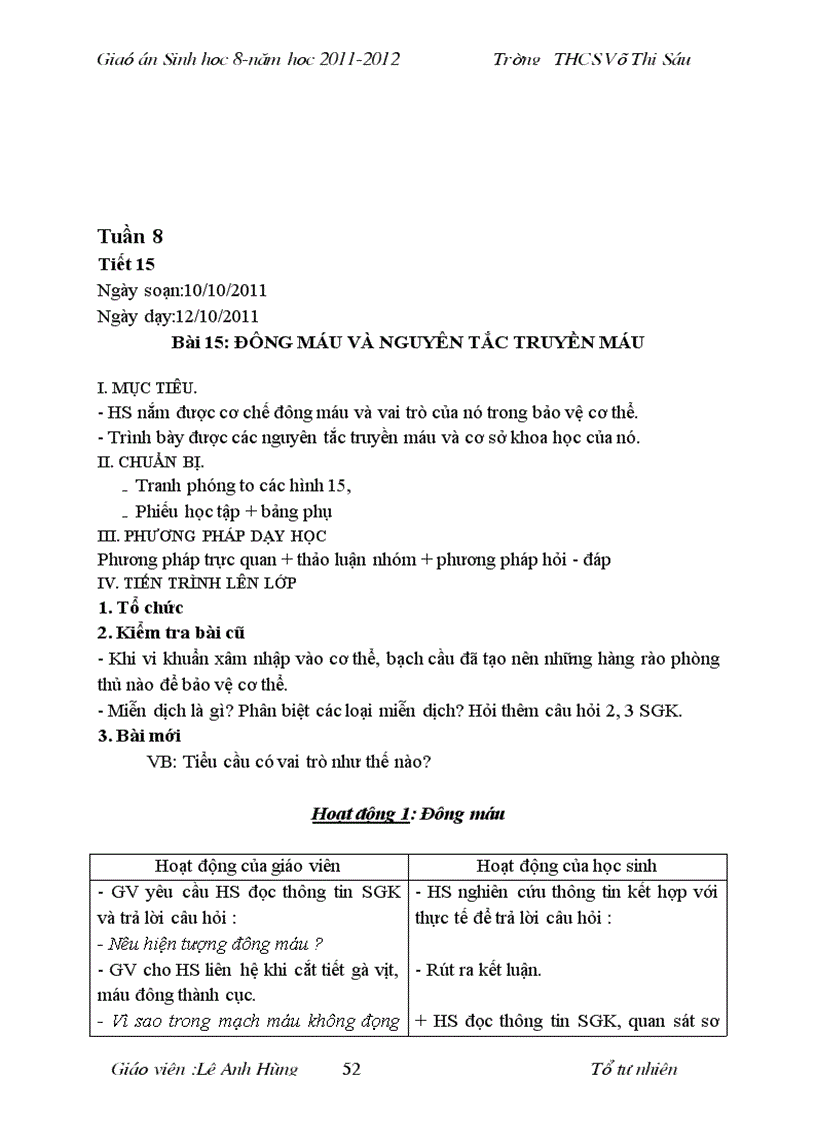 image for page Giao an sinh hoc 8