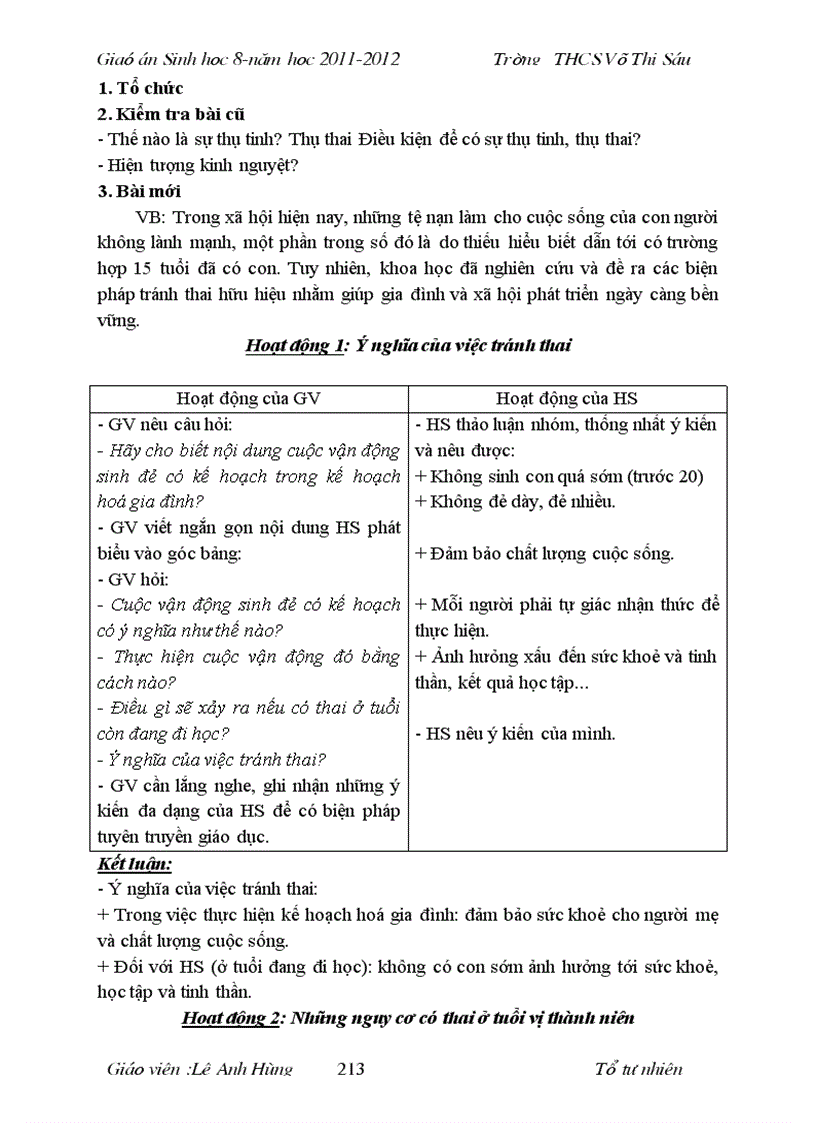 image for page Giao an sinh hoc 8