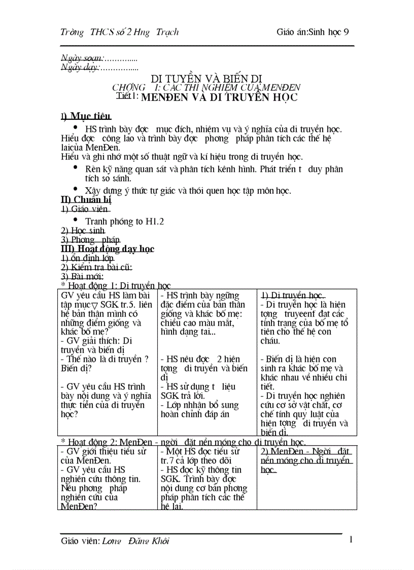 image for page Giao an sinh hoc 9 3 cot moi nhat