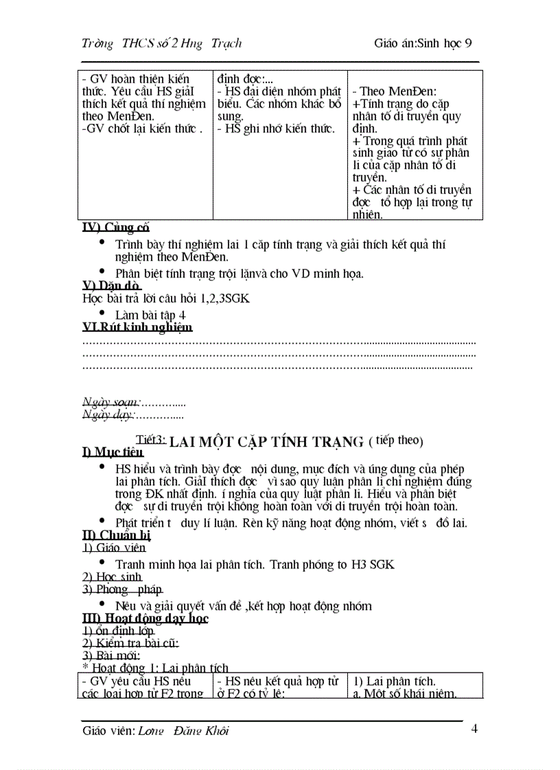 image for page Giao an sinh hoc 9 3 cot moi nhat