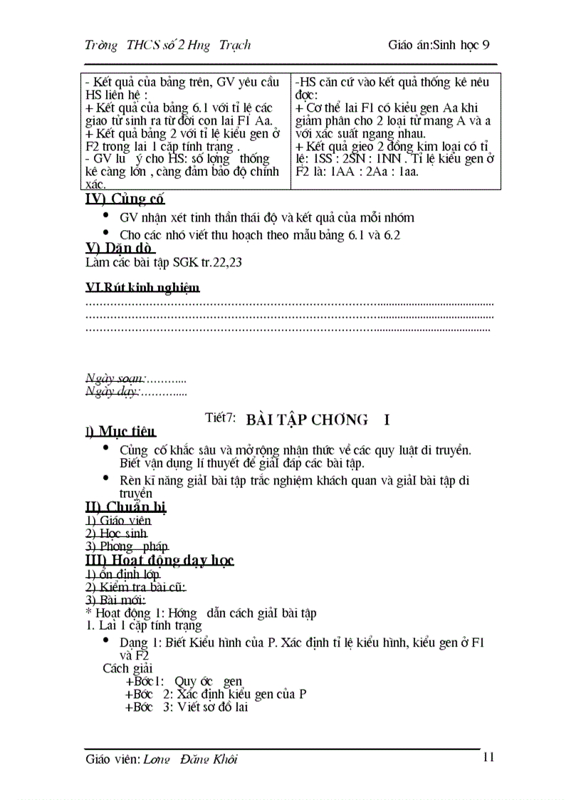 image for page Giao an sinh hoc 9 3 cot moi nhat