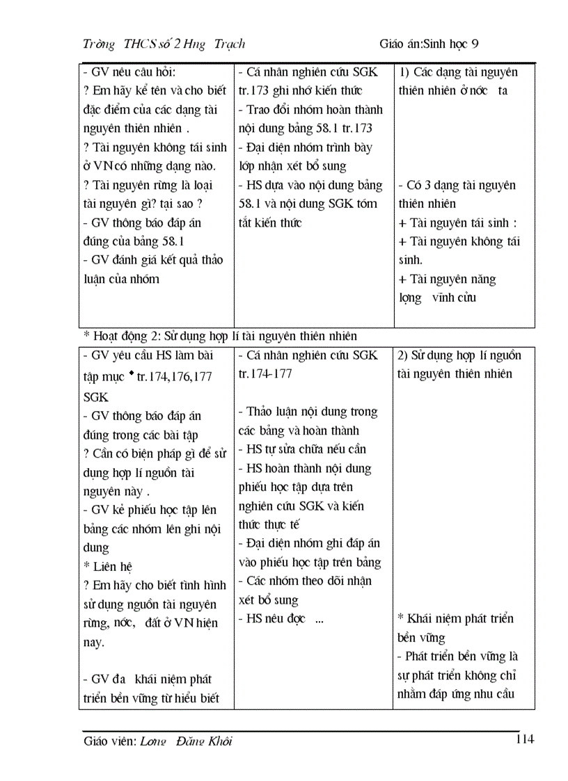 image for page Giao an sinh hoc 9 3 cot moi nhat