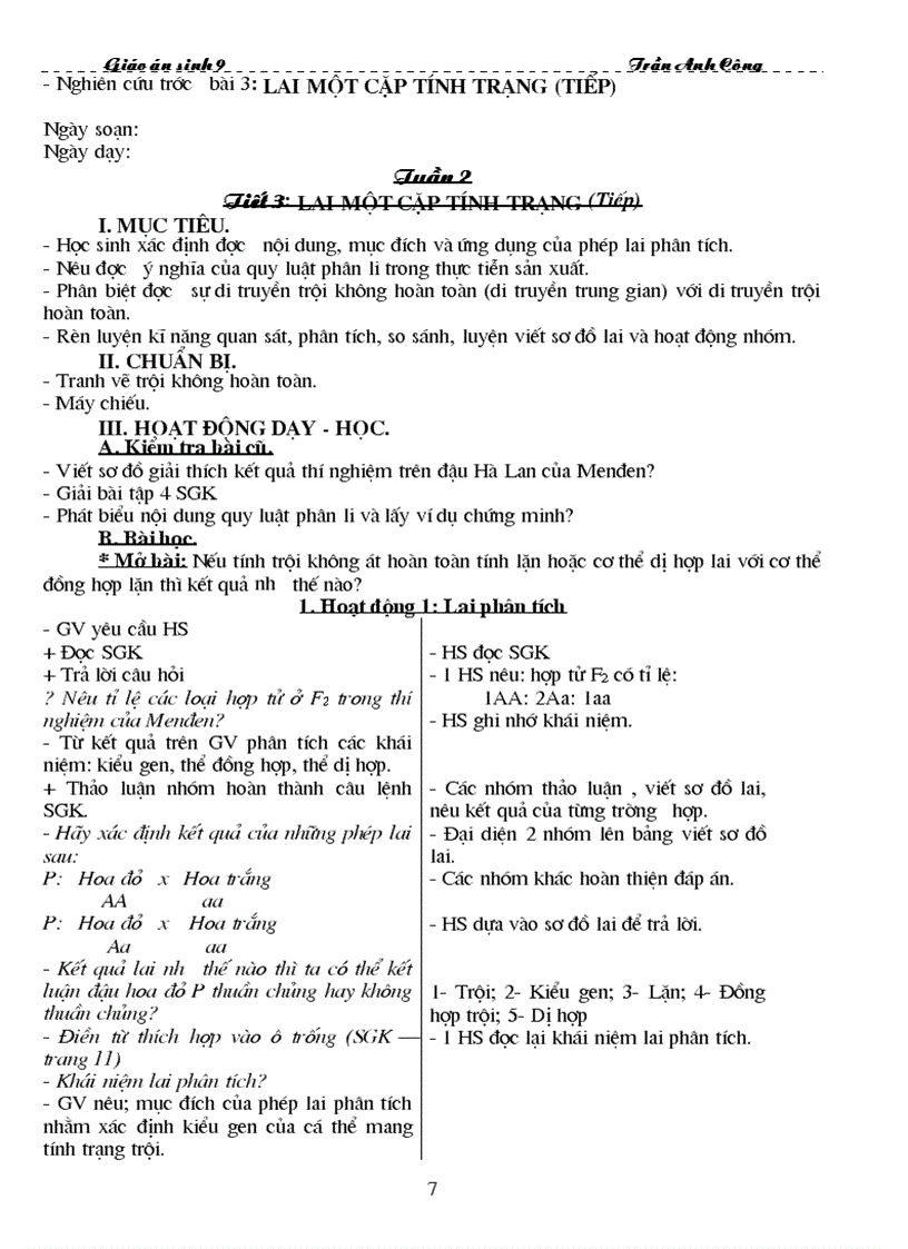 image for page Giao an sinh hoc 9 cong