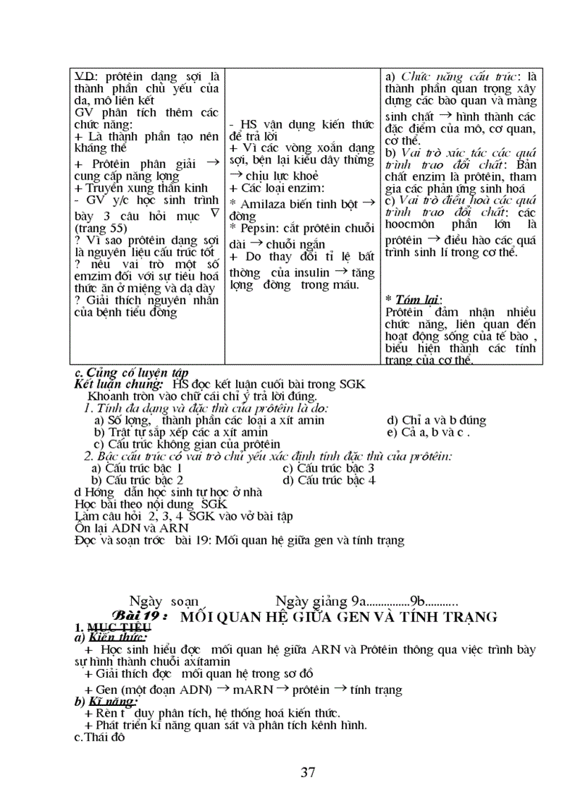 image for page Giáo án Sinh học 9 đầy đủ