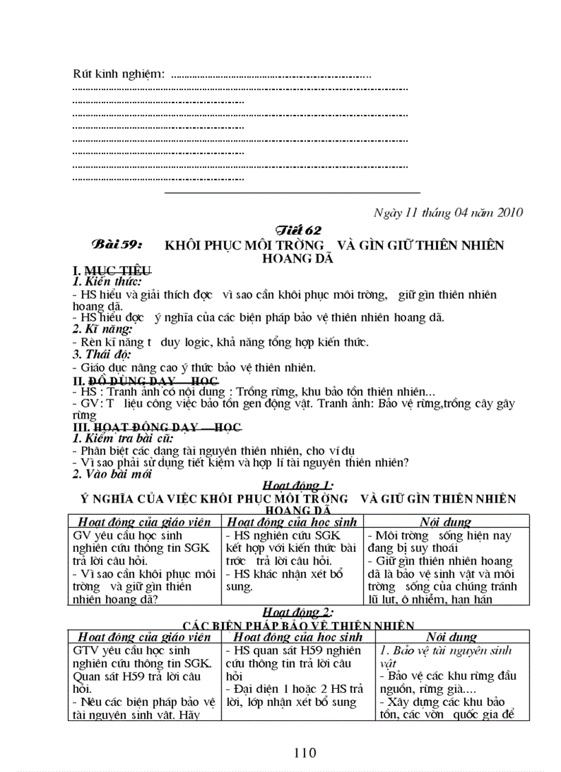 image for page Giáo án Sinh học 9 đầy đủ