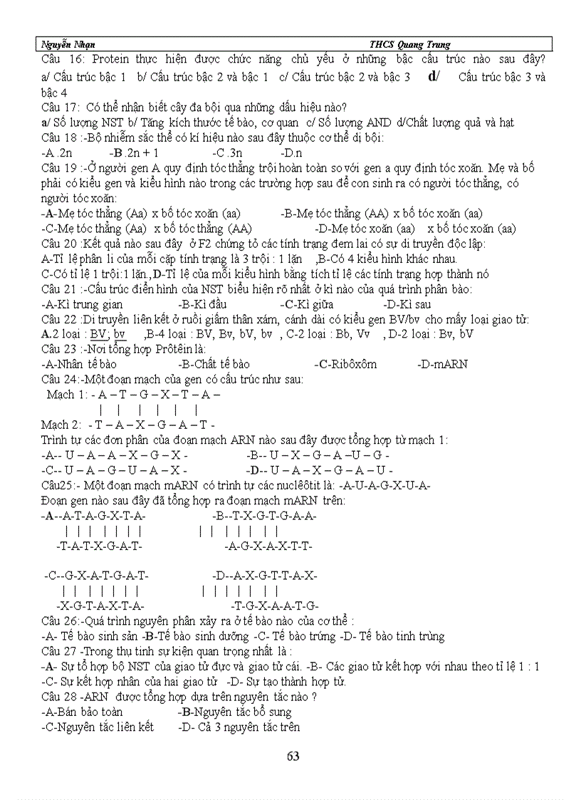 image for page GIÁO ÁN SINH HỌC 9 HK I năm 09 10