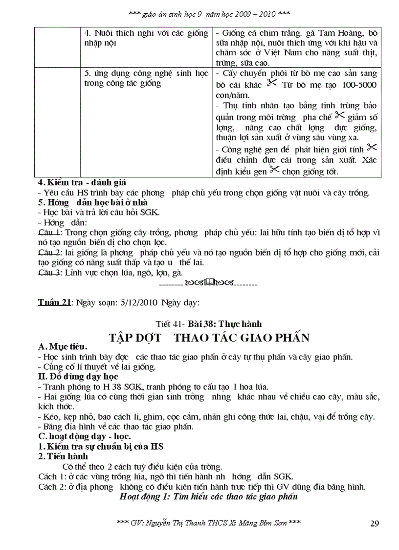 image for page Giao an sinh hoc 9 hoc ki ii