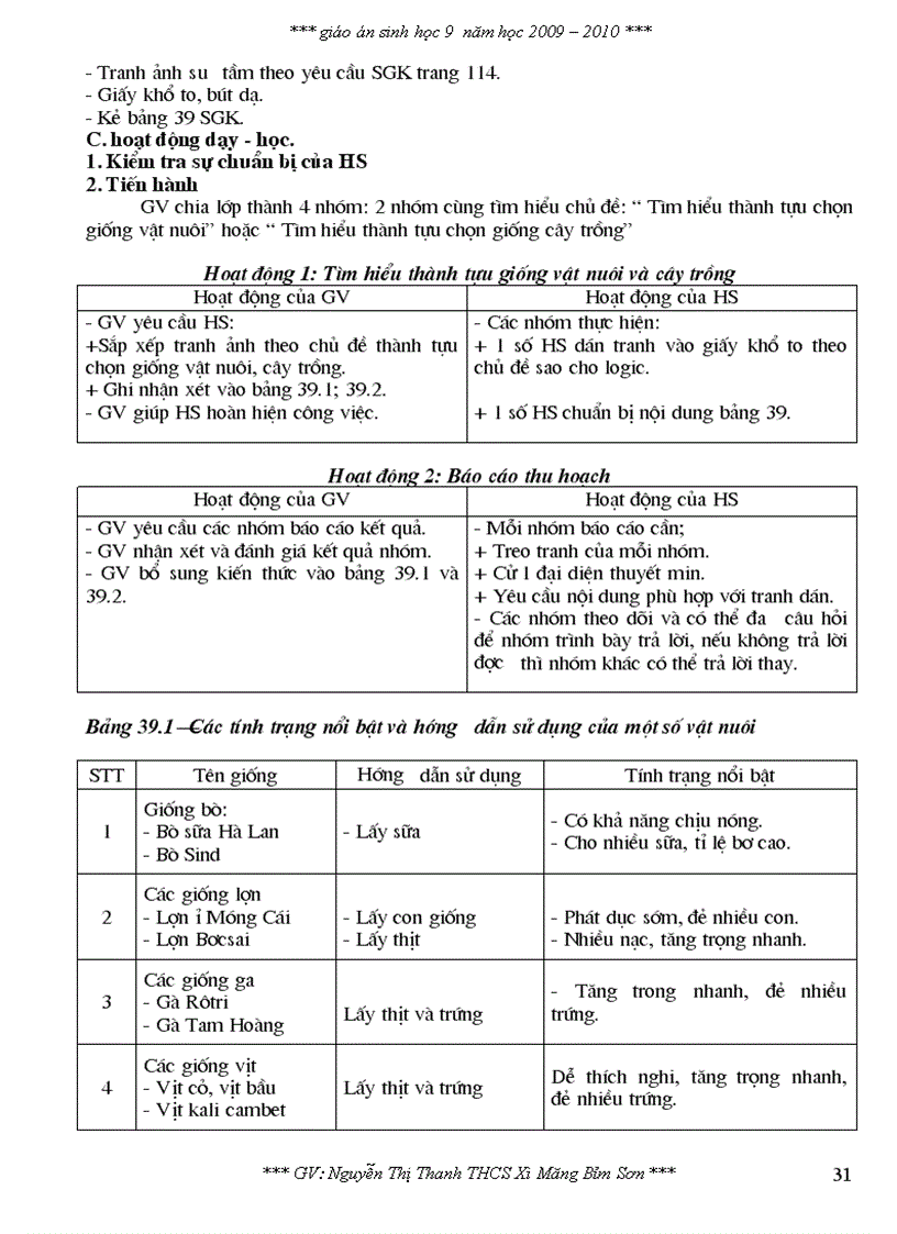 image for page Giao an sinh hoc 9 hoc ki ii