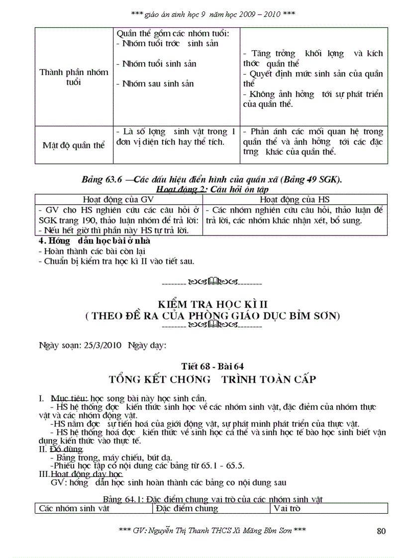 image for page Giao an sinh hoc 9 hoc ki ii