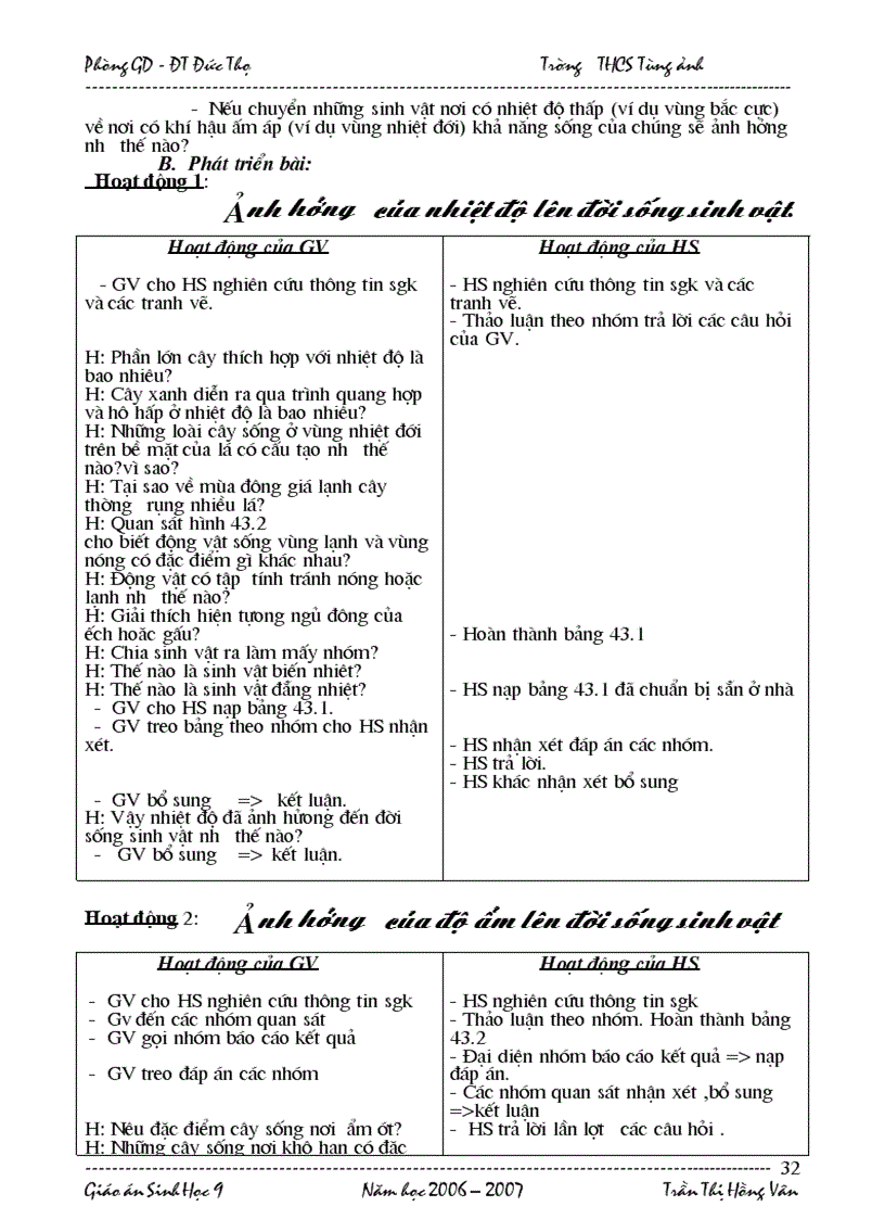 image for page Giáo án Sinh học 9 Mới HKI