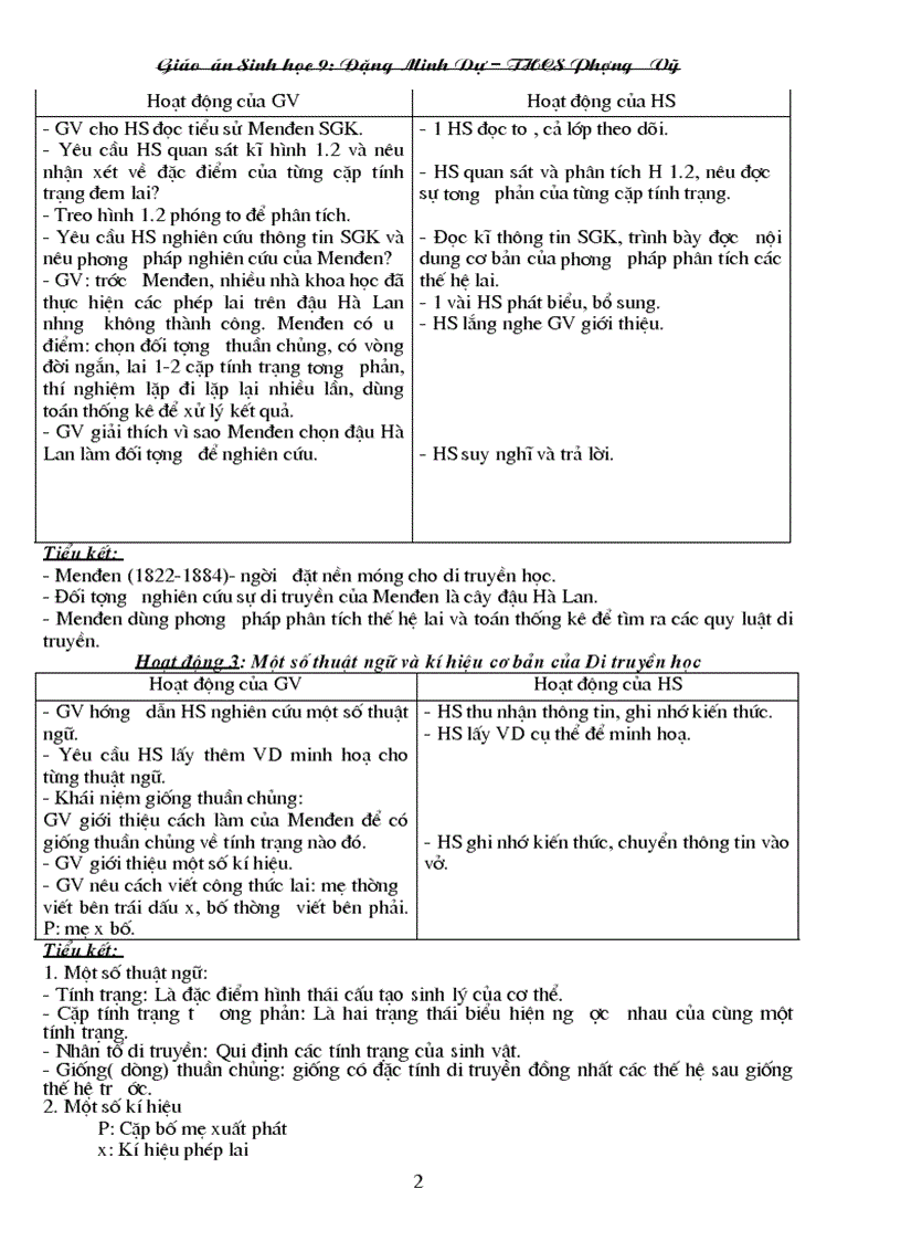 image for page Giao an Sinh hoc 9 nam hoc 2010 2011 Chuan