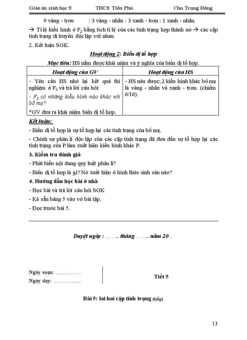 image for page Giáo án sinh học 9 theo cktkn