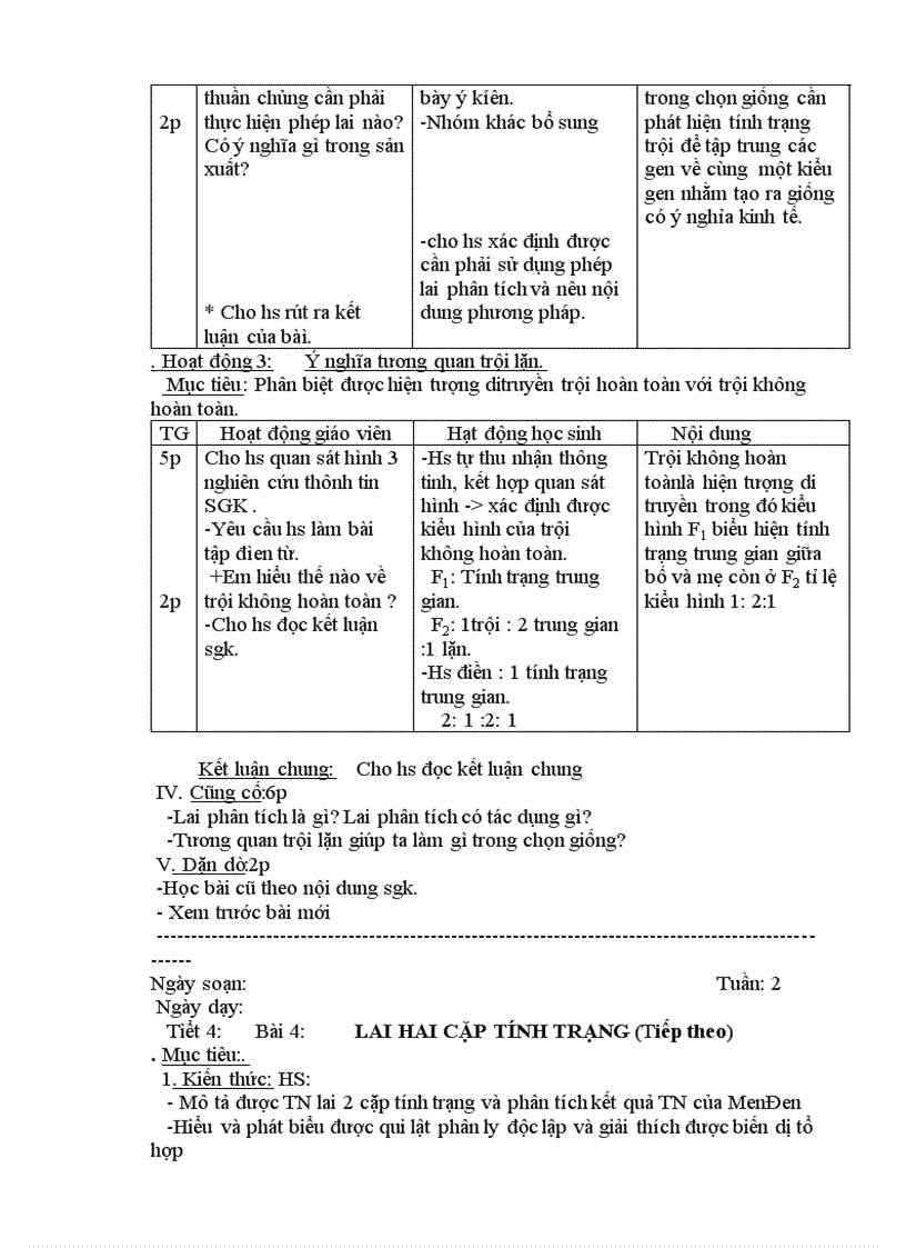 image for page Giáo án sinh học 9 tron bộ 3 cột hà giang