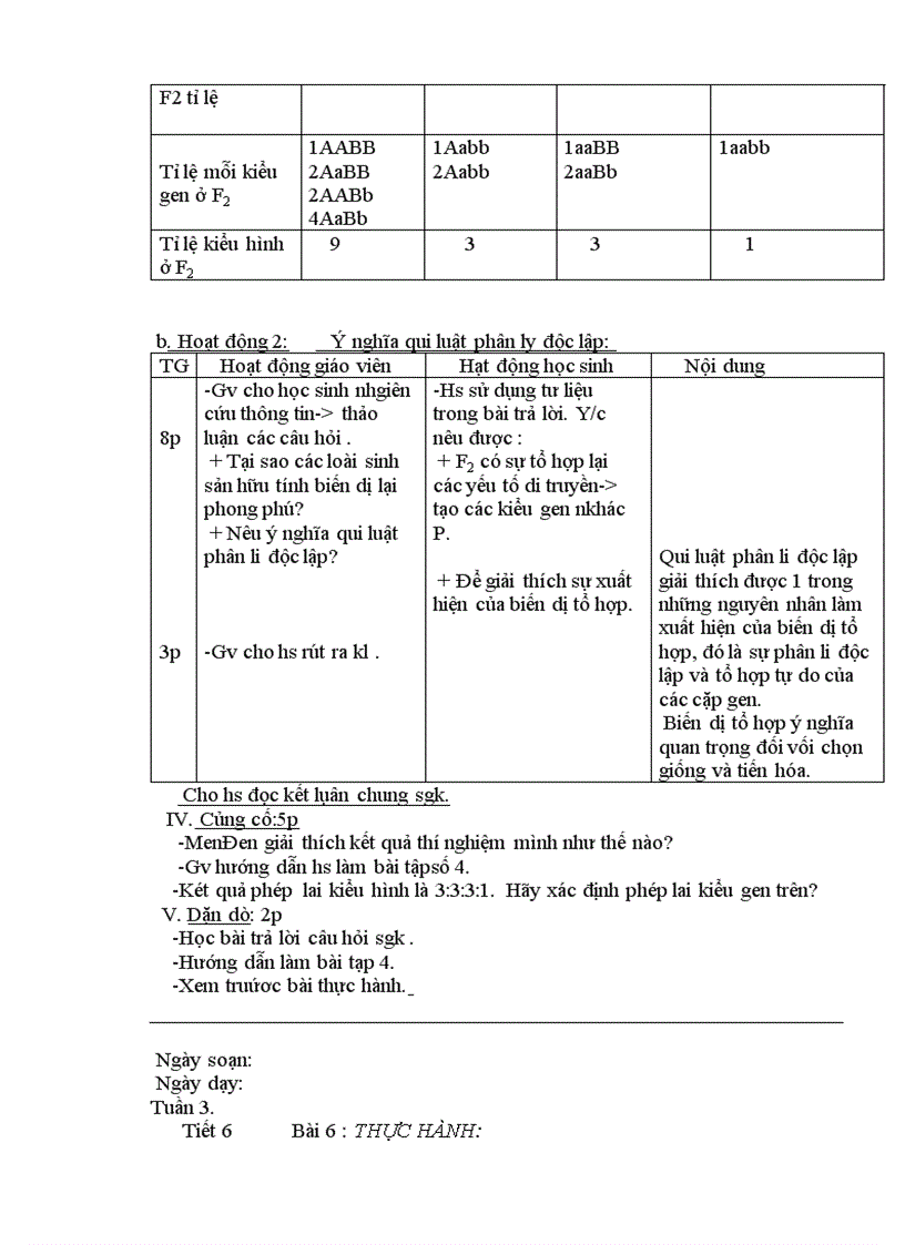 image for page Giáo án sinh học 9 tron bộ 3 cột hà giang