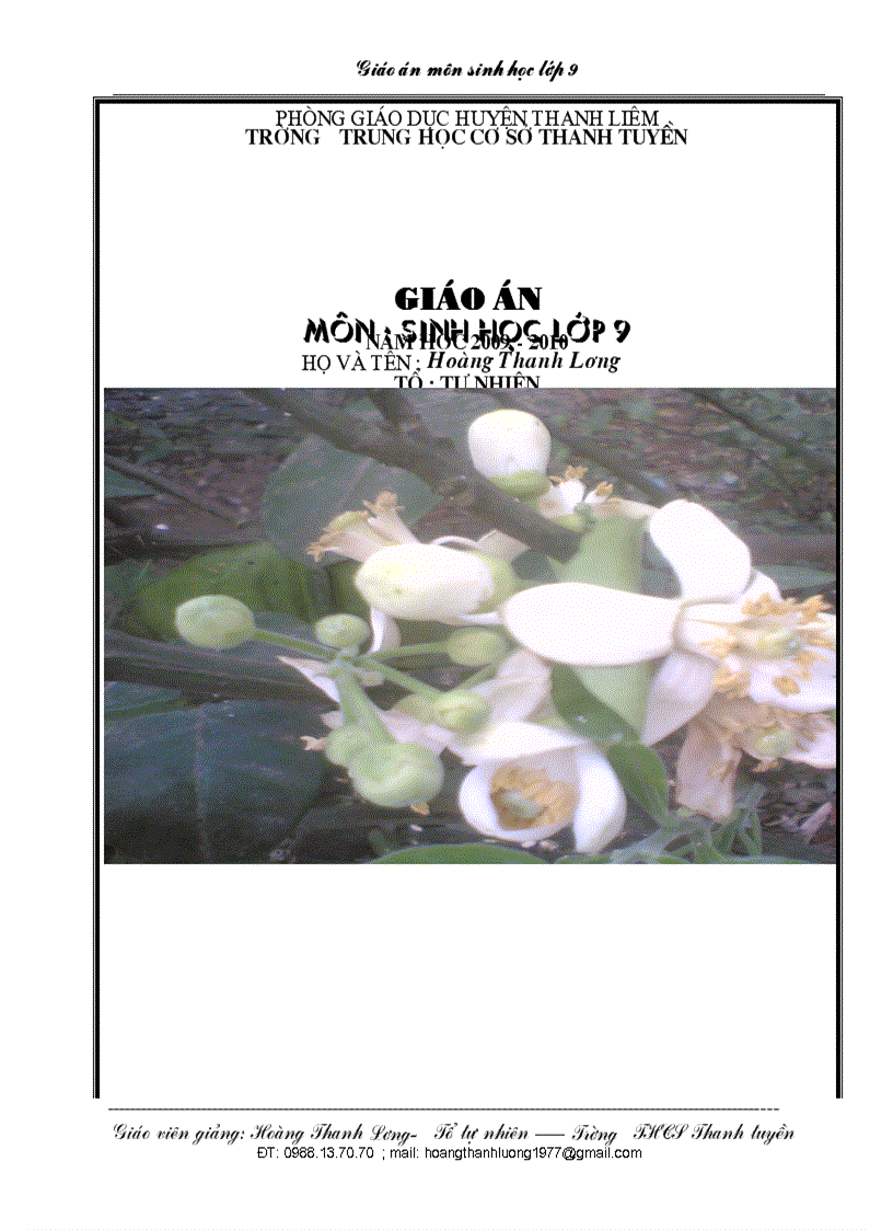 image for page Giáo án sinh học 9 từ tiết 37 đến 56