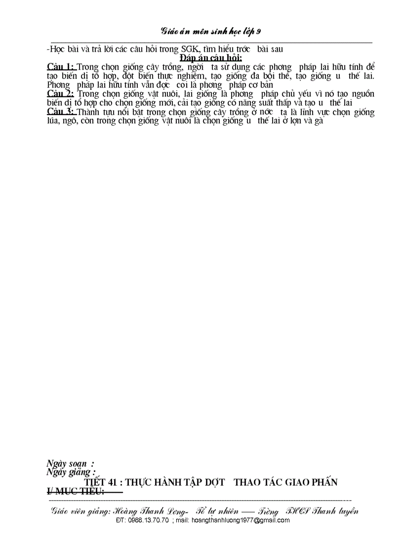 image for page Giáo án sinh học 9 từ tiết 37 đến 56