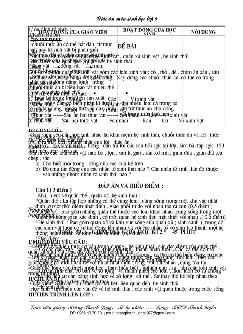 image for page Giáo án sinh học 9 từ tiết 37 đến 56