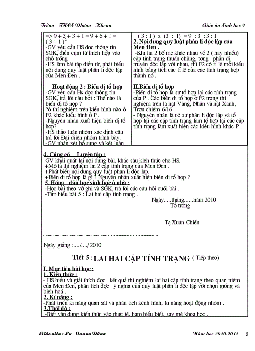 image for page Giao an sinh hoc 9 cn