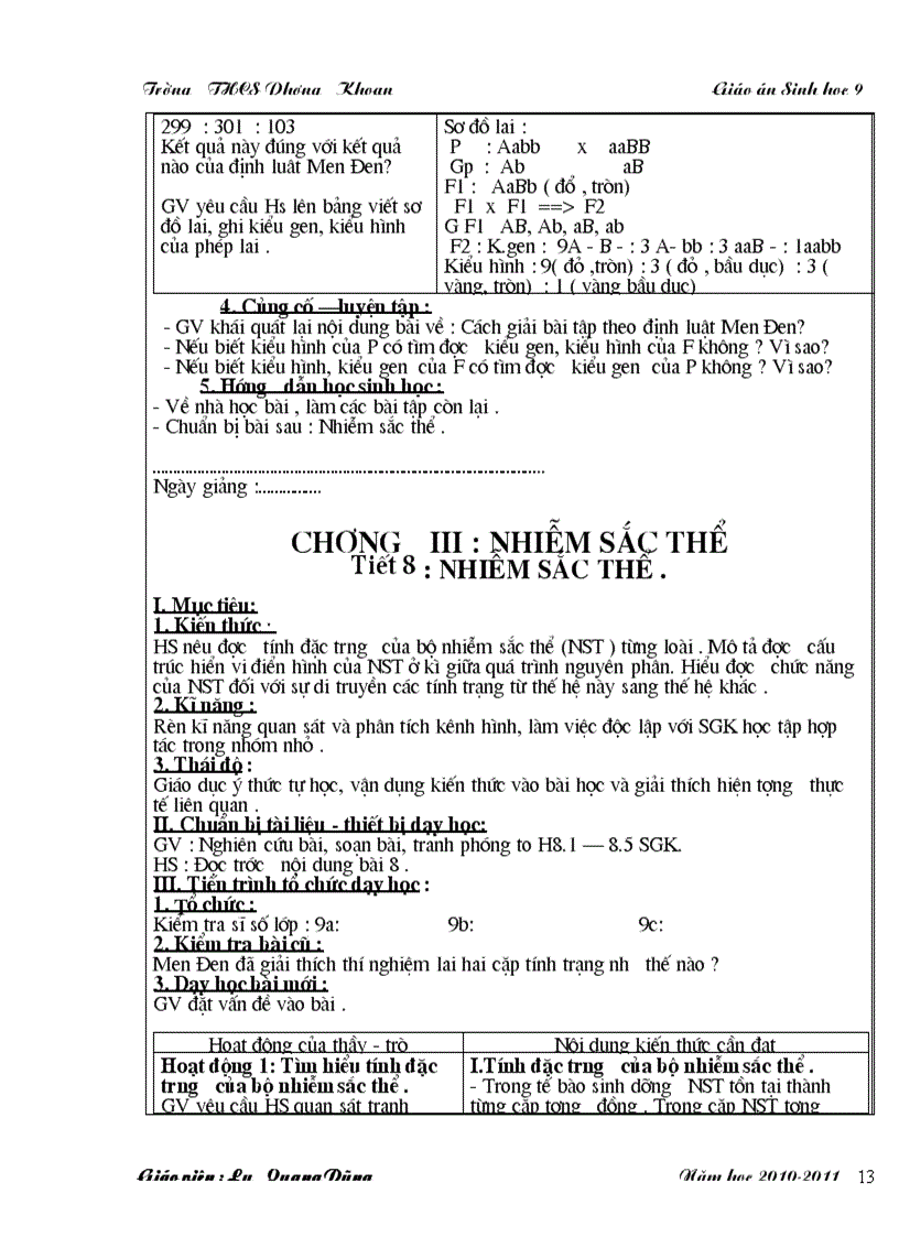 image for page Giao an sinh hoc 9 cn