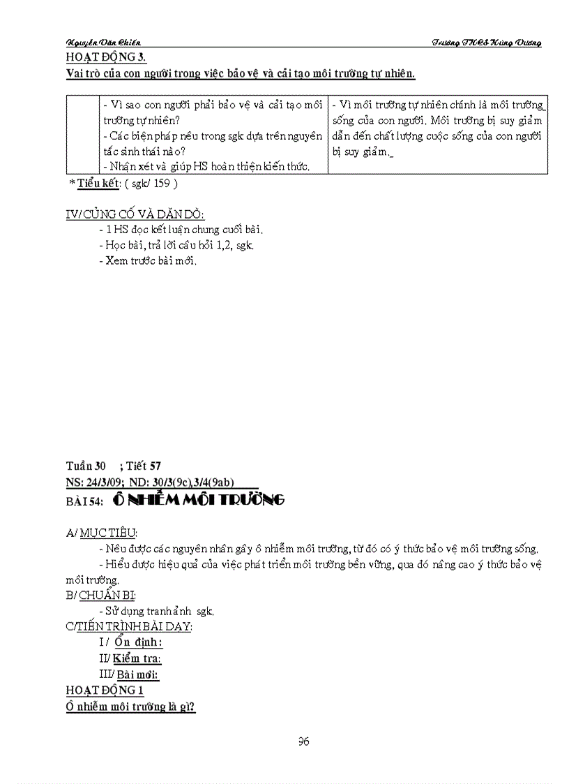 image for page Giáo án Sinh học 9 Đẹp đầy đủ