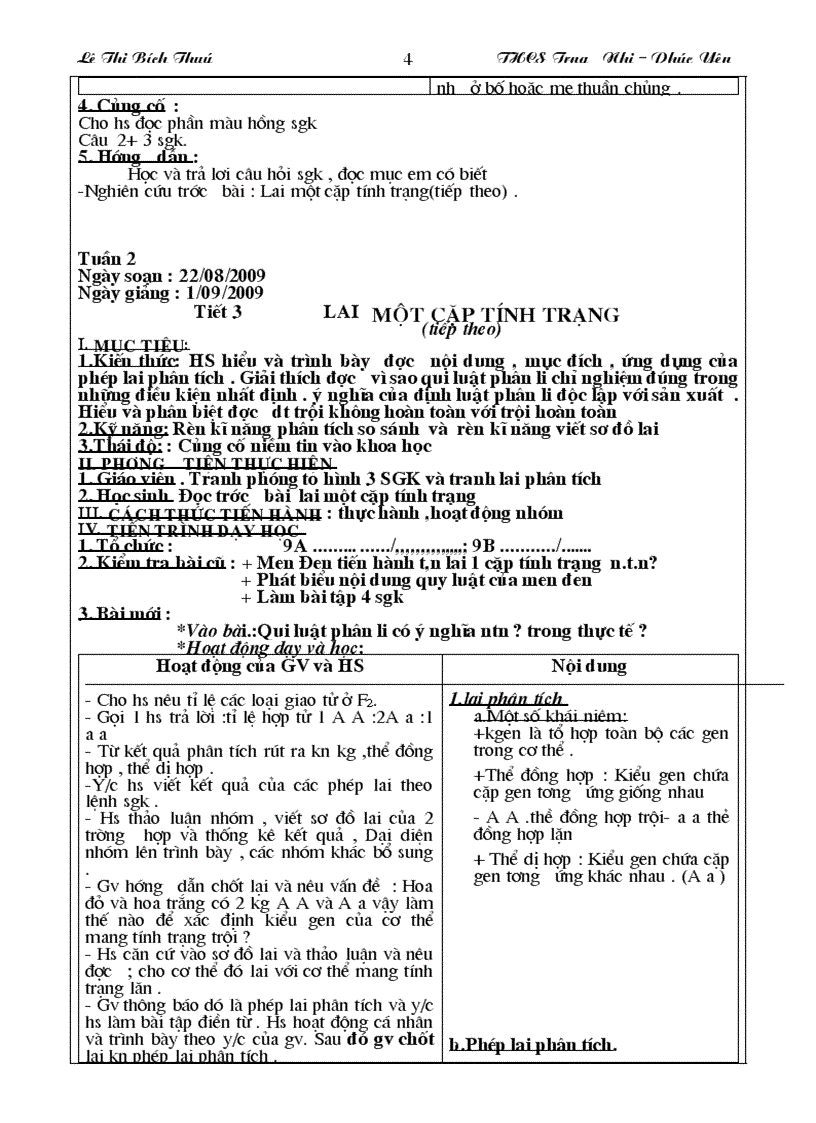 image for page Giao an sinh hoc lop 9 nam hoc 2009 2010