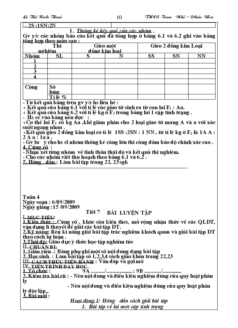 image for page Giao an sinh hoc lop 9 nam hoc 2009 2010