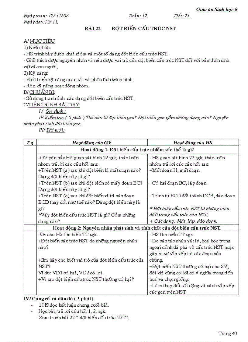 image for page Giao an Sinh hoc9 Hk1 09