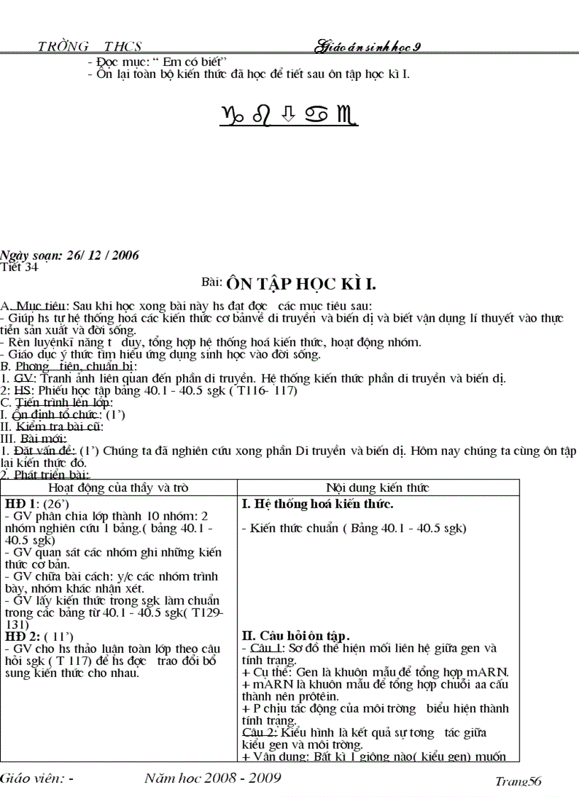 image for page Giáo án sinh vật lớp 9 hk1