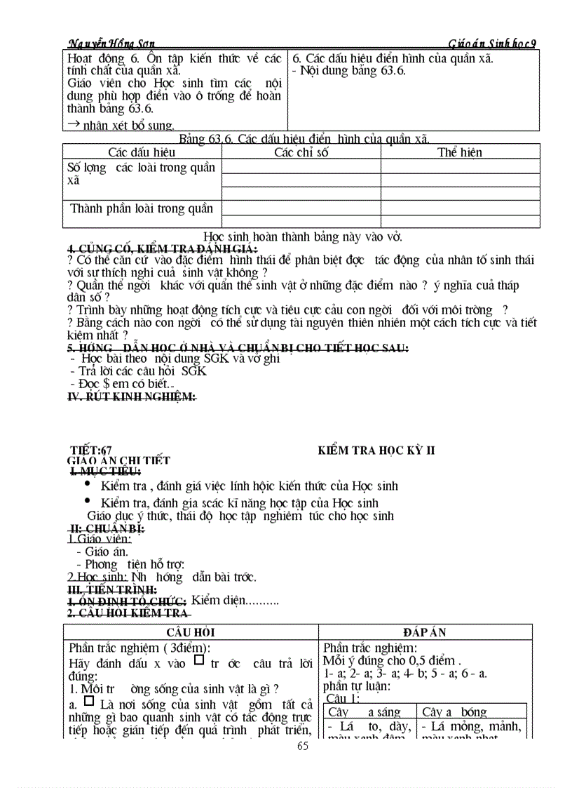 image for page Giáo án sinh9 hkii 2 cột đang sử dụng