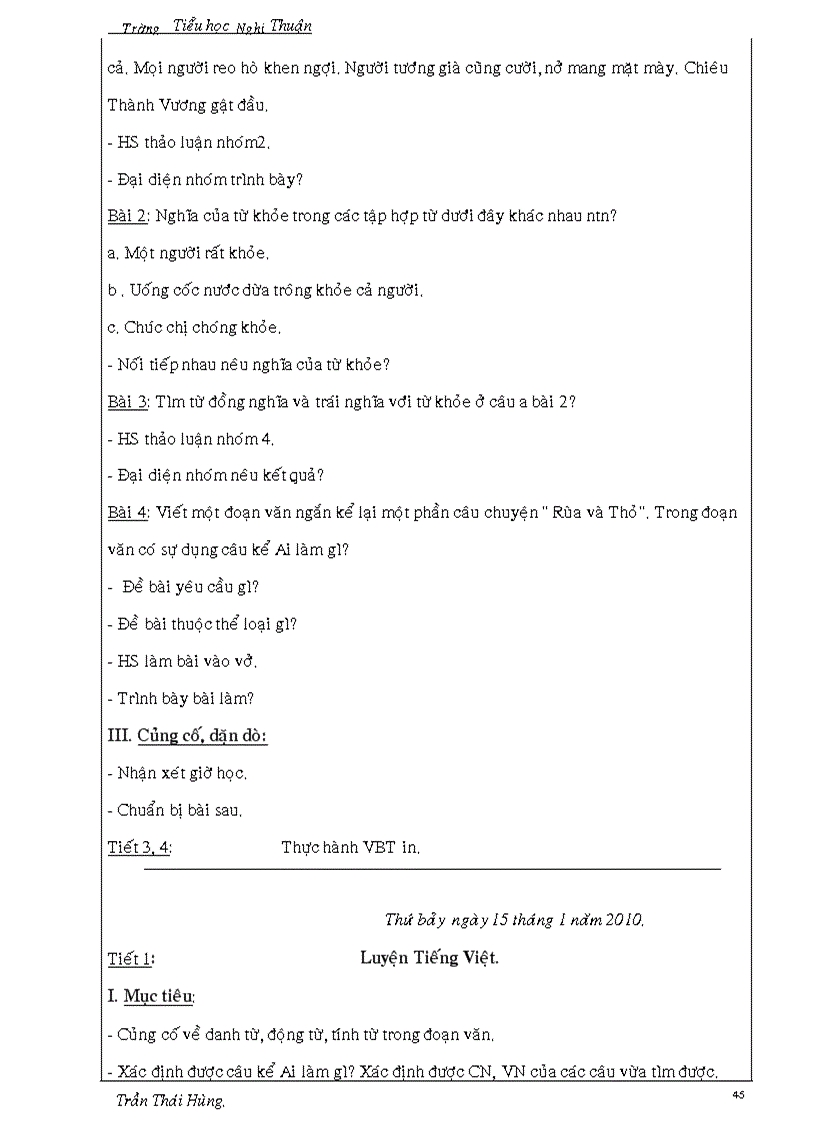 image for page Giáo án tăng buổi Lớp 4