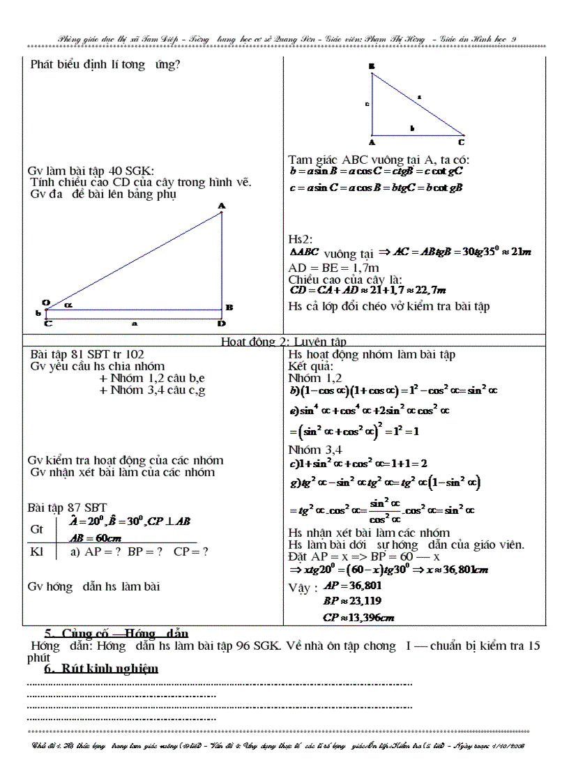 image for page Giáo án toán 9
