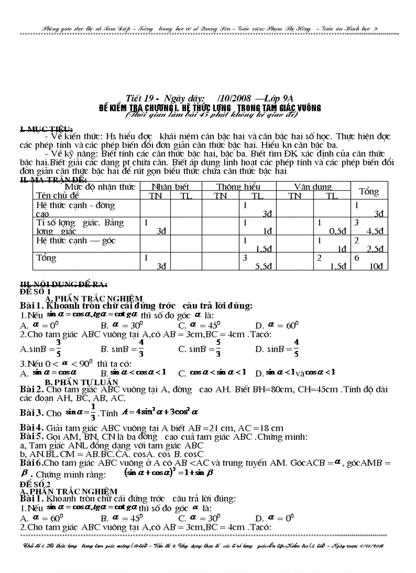 image for page Giáo án toán 9