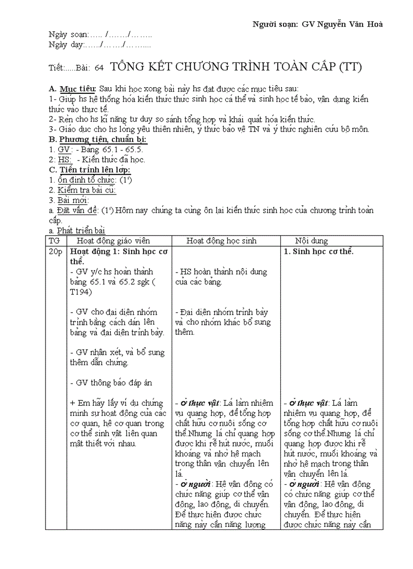 image for page Giaoansinh9bai1 64