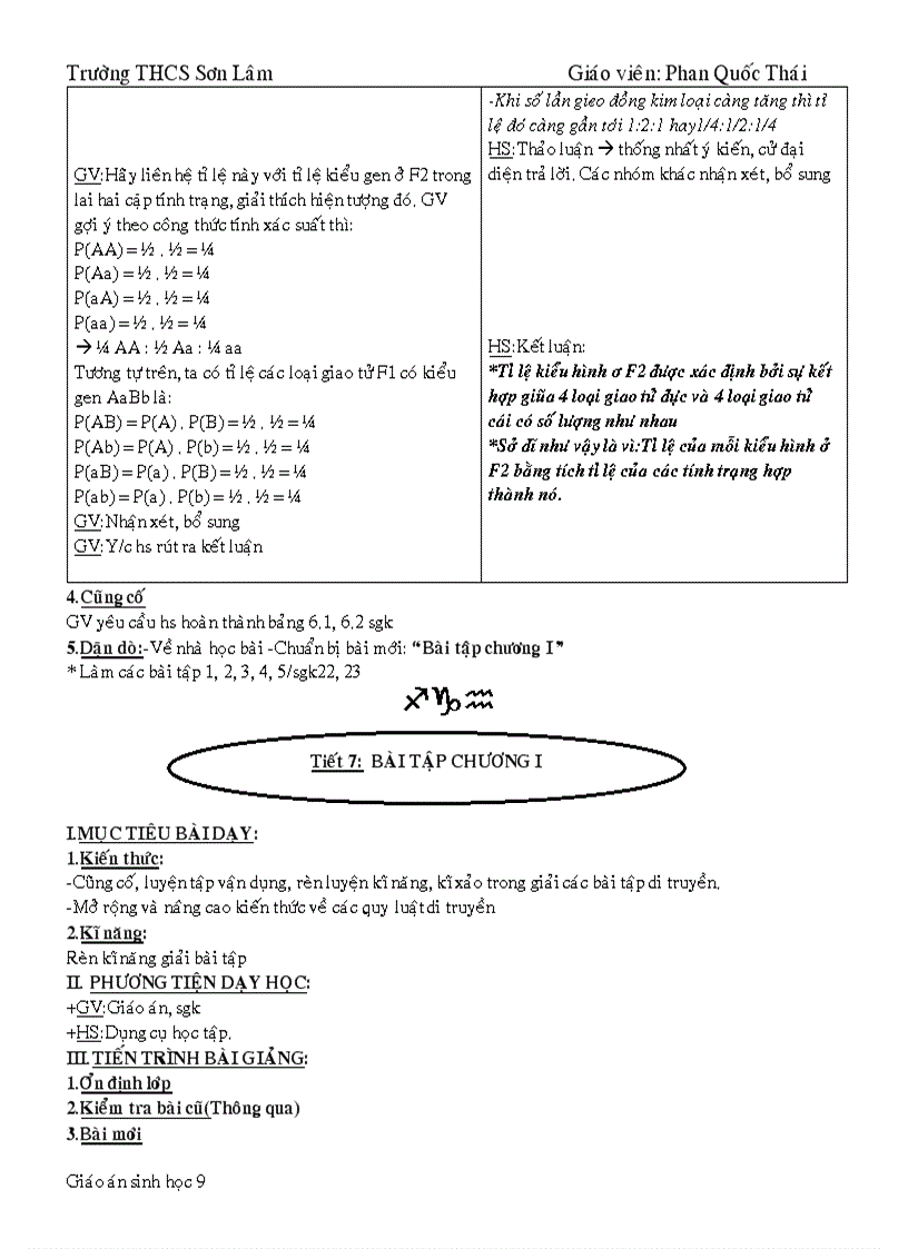 image for page Giáo án Sinh 9 HK1 1