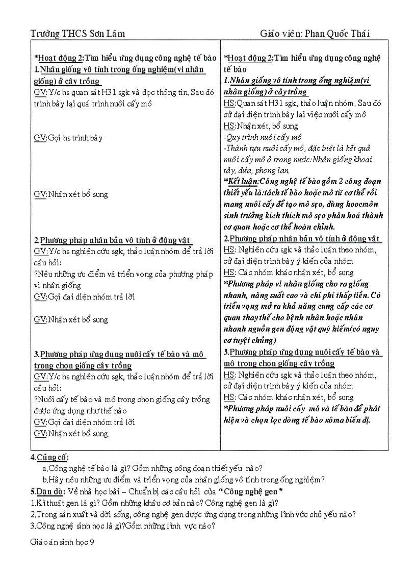 image for page Giáo án Sinh 9 HK1 1