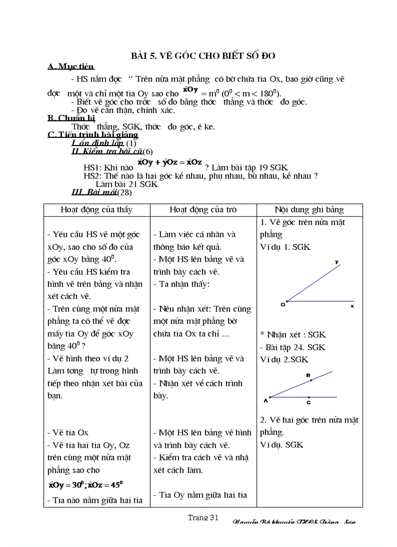 image for page Hinh hoc 6 Chuan khong can chinh