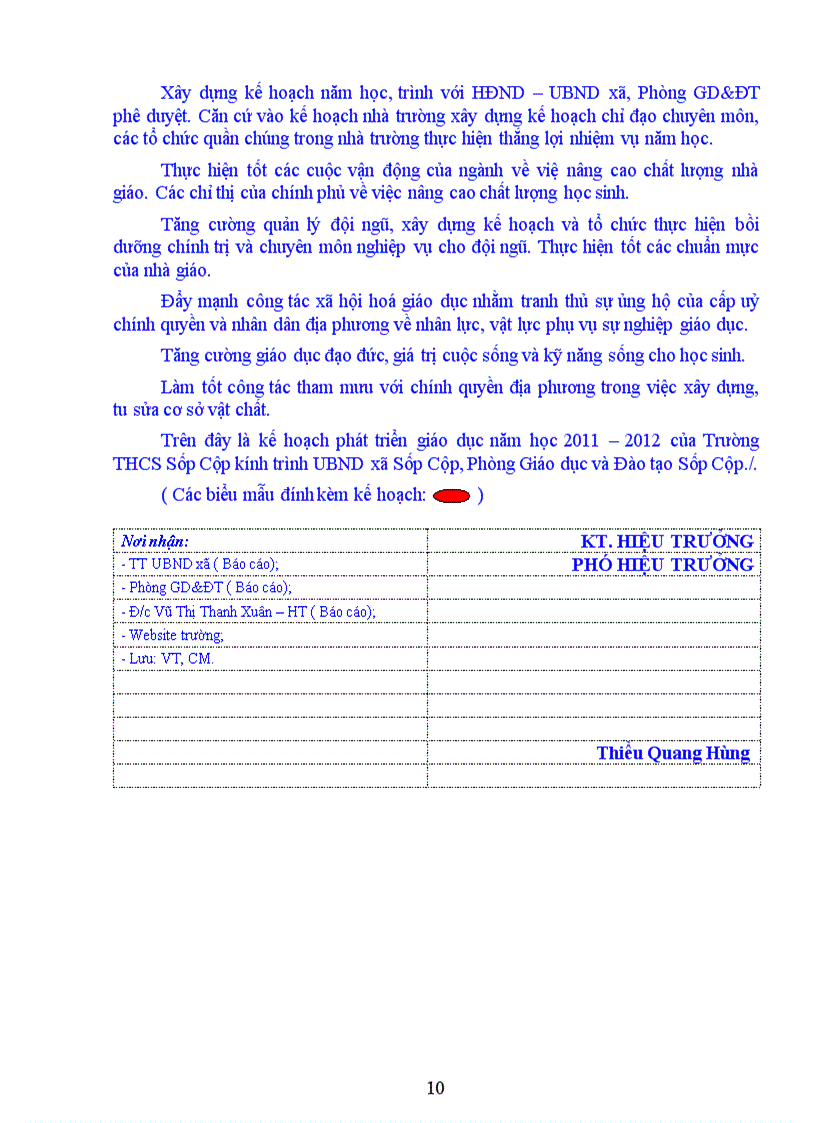 image for page Kế hoạch PTGD năm học 2011 2012
