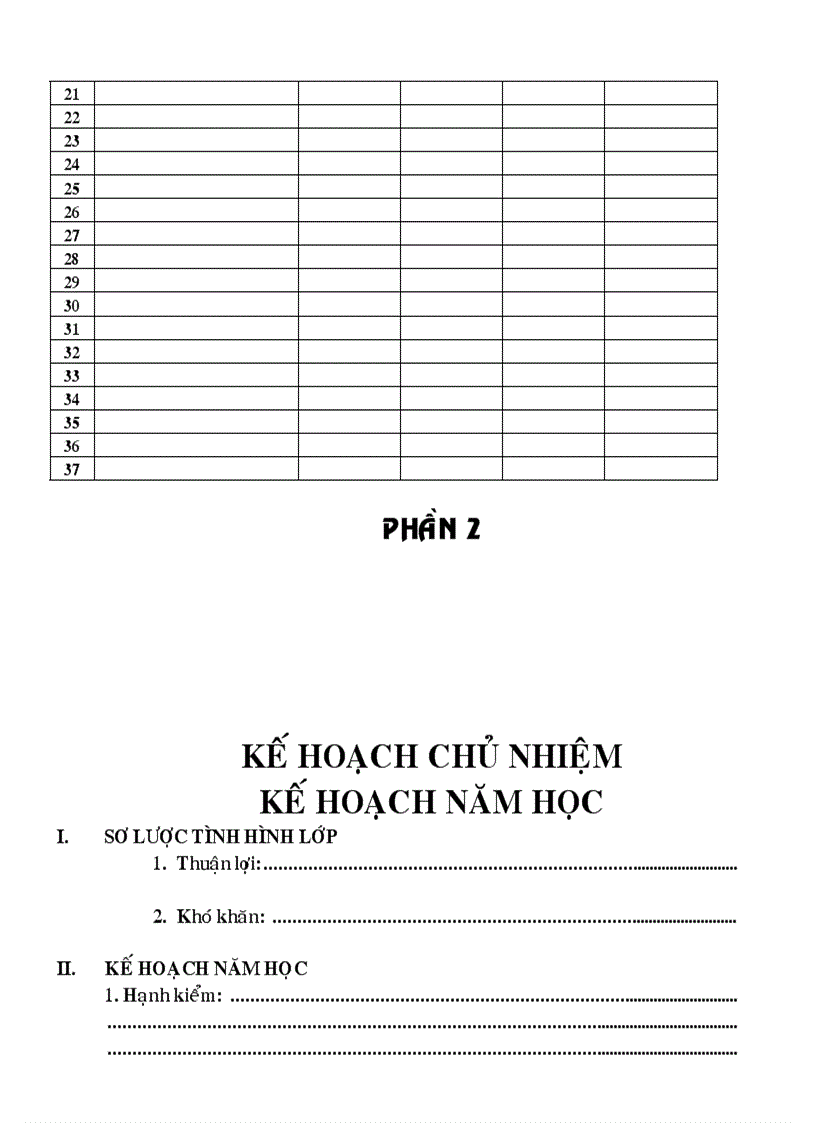 image for page Mẫu sổ chủ nhiệm cấp THCS