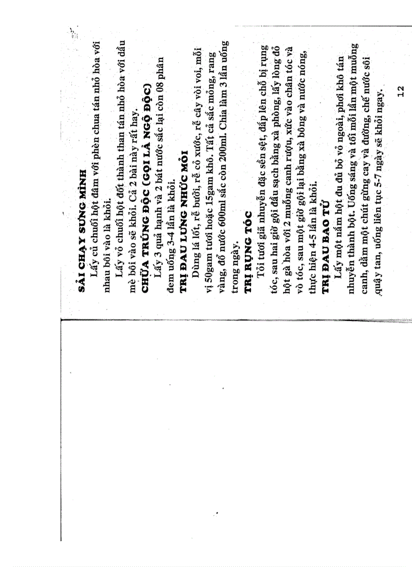 image for page Một số bài thuốc trị bệnh dân gian hay