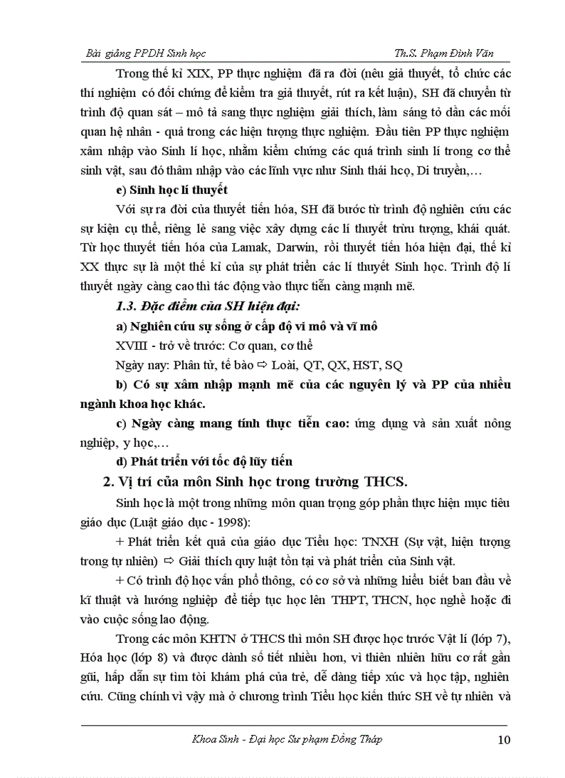 image for page Phương pháp dạy học sinh học