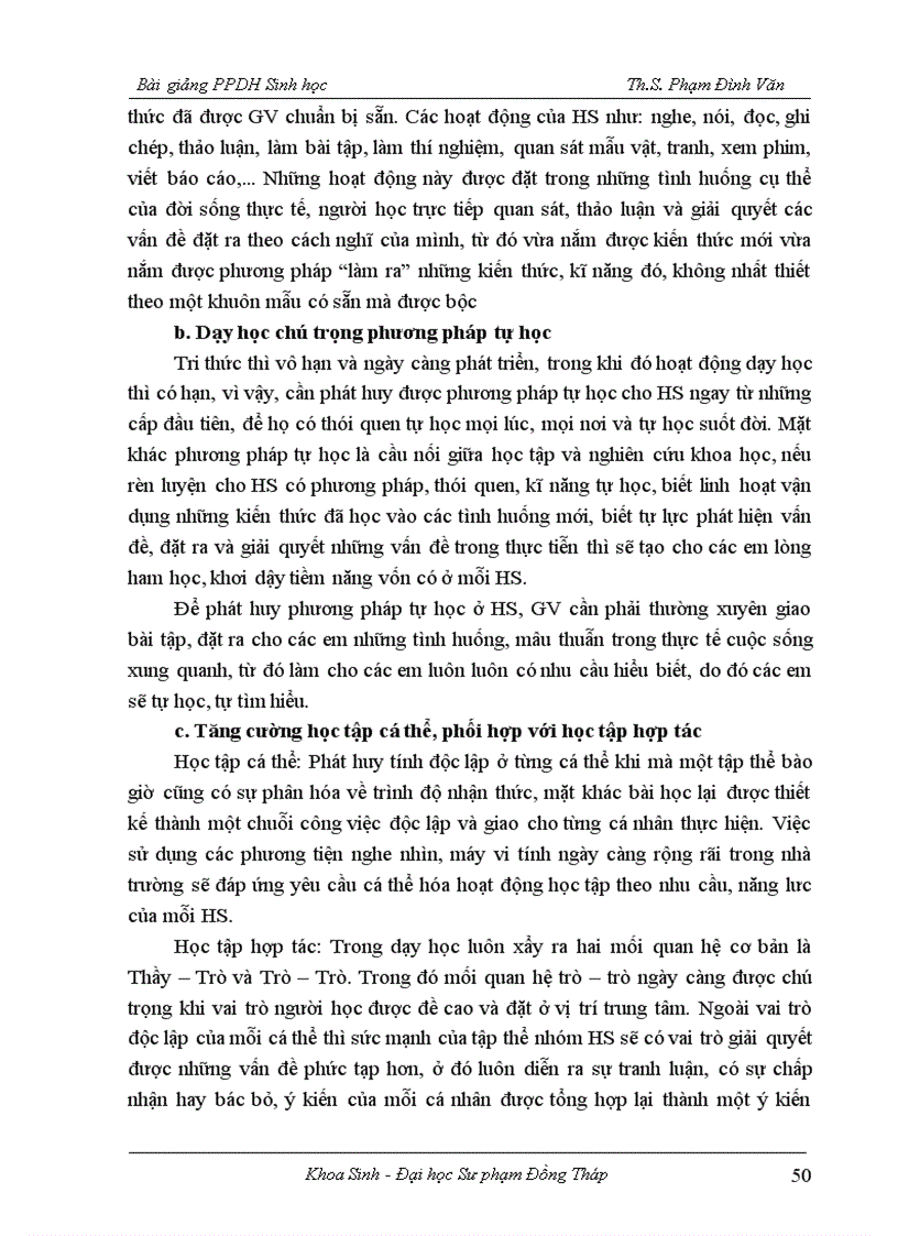 image for page Phương pháp dạy học sinh học