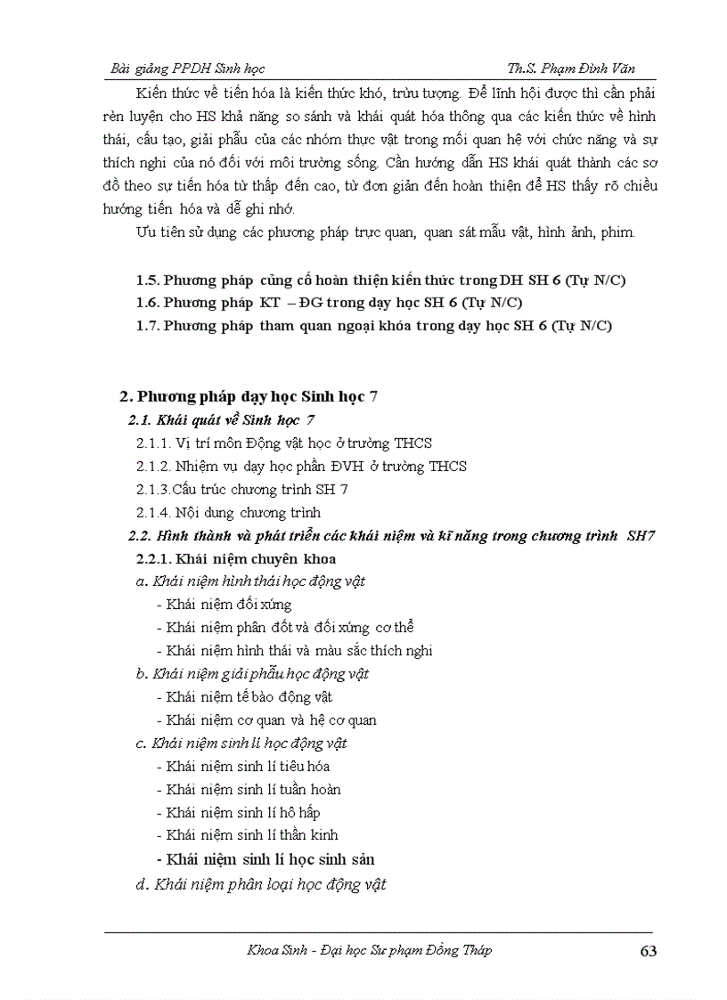 image for page Phương pháp dạy học sinh học