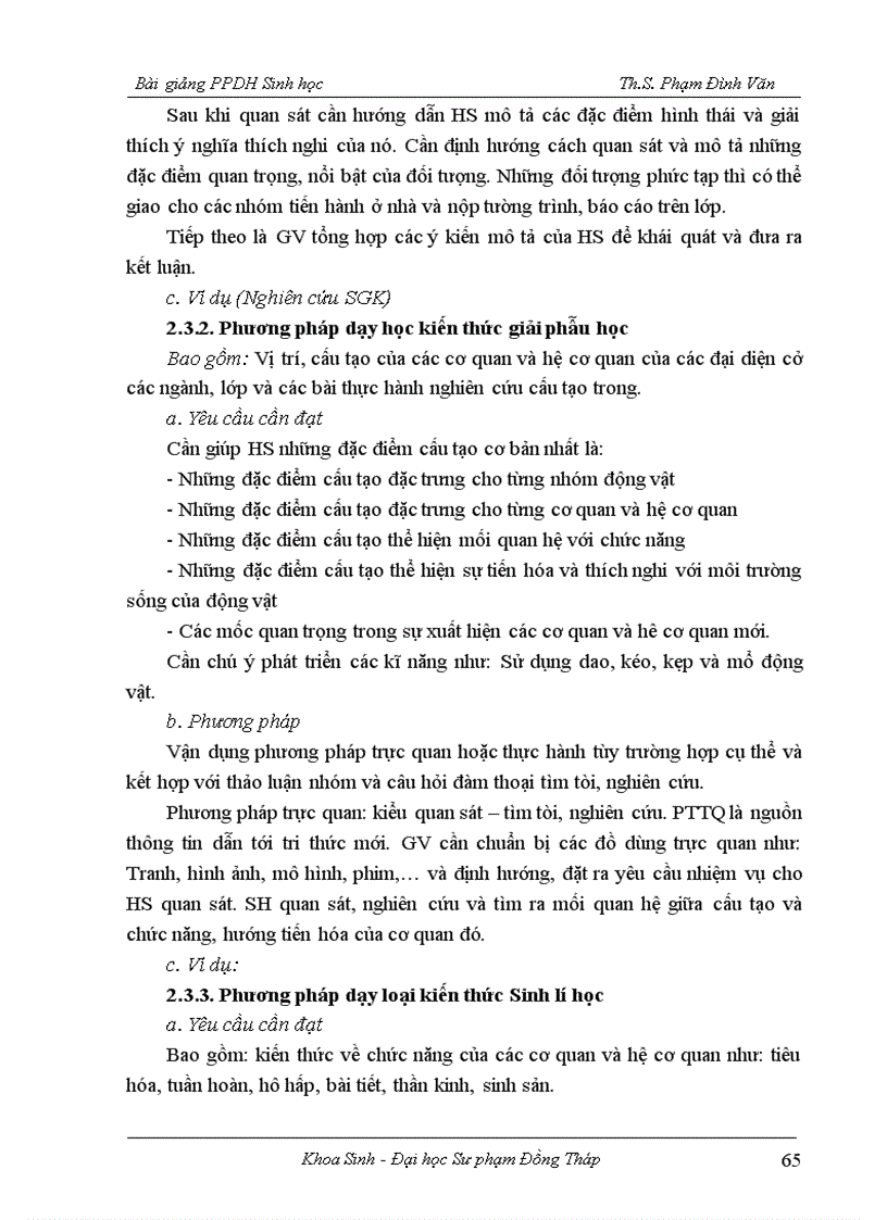 image for page Phương pháp dạy học sinh học