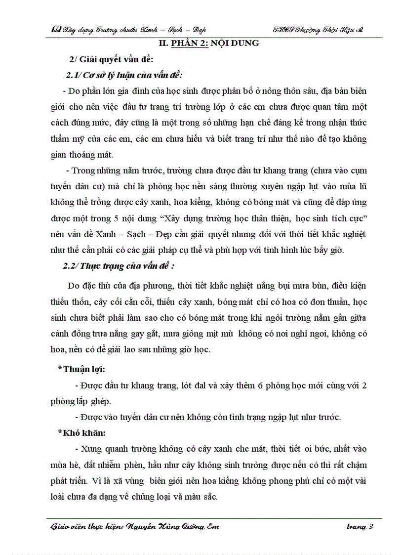 image for page Sáng kiến kinh nghiệm trường xanh sạch đạp