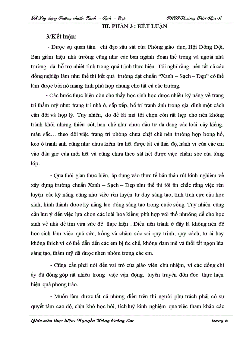 image for page Sáng kiến kinh nghiệm trường xanh sạch đạp