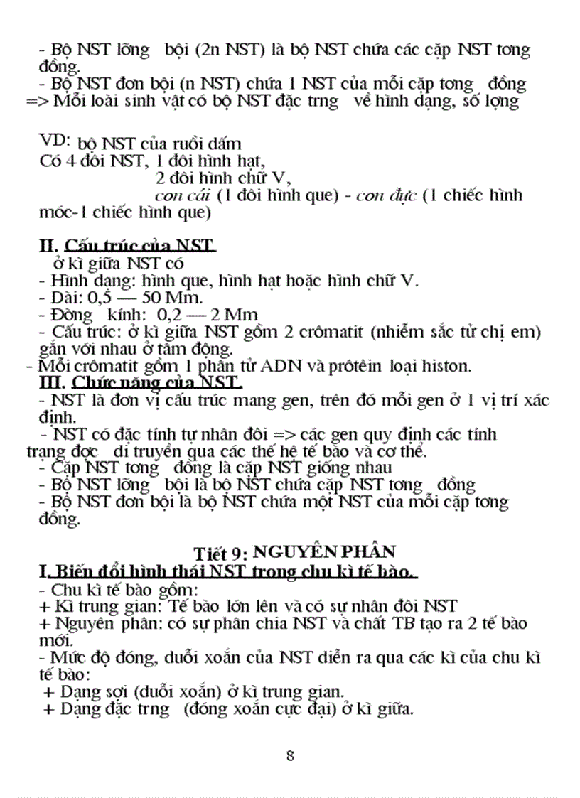 image for page Sinh 9 HK I cho hoc sinh