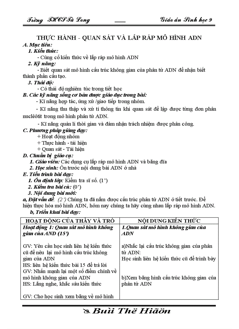 image for page Sinh 9 tiet 19 24 theo chuan co KNS