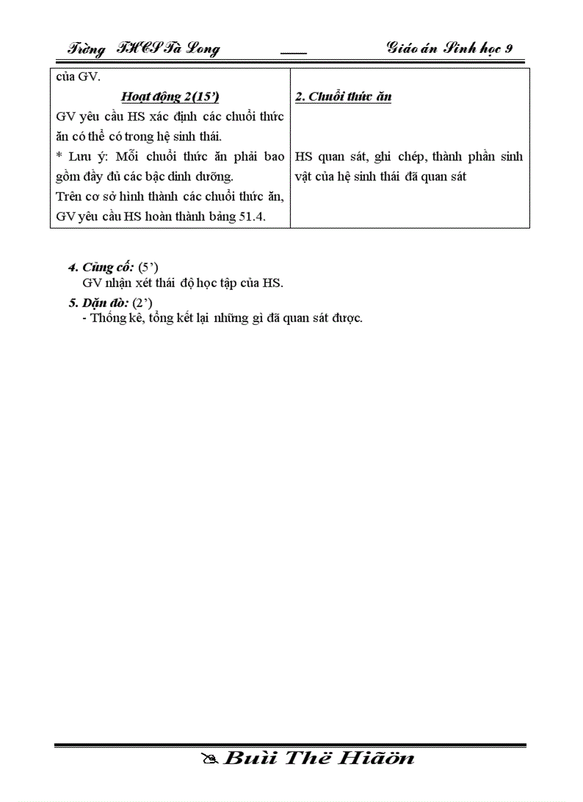 image for page Sinh 9 tiet 54 theo chuan KT KN co KNS