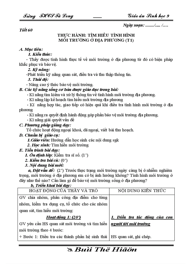 image for page Sinh 9 tiet 60 theo chuan KT KN co KNS